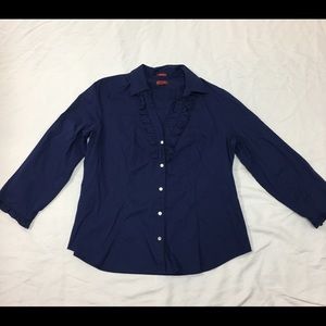 Royal blue button down